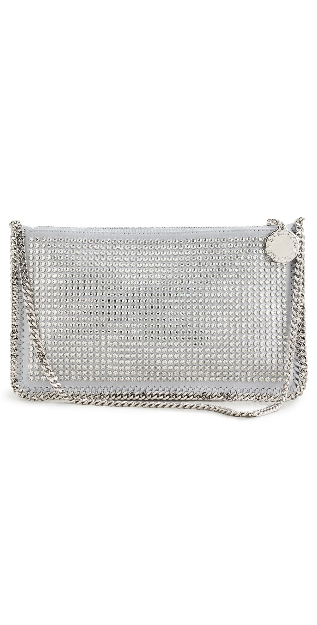 Stella McCartney Falabella Eco Crystal Shoulder Bag Silver One Size