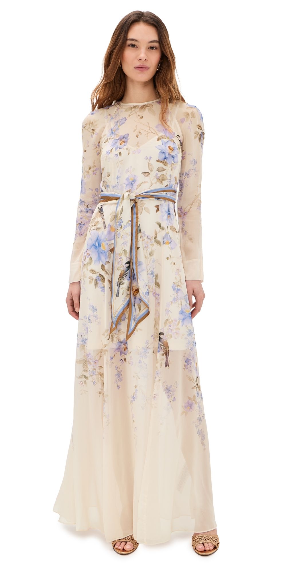 Zimmermann Luna Sheath Dress Blue Songbird 0P