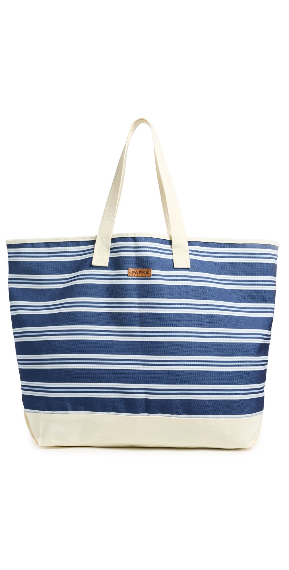 PARKE Oversized Striped Tote Denim Stripe One Size