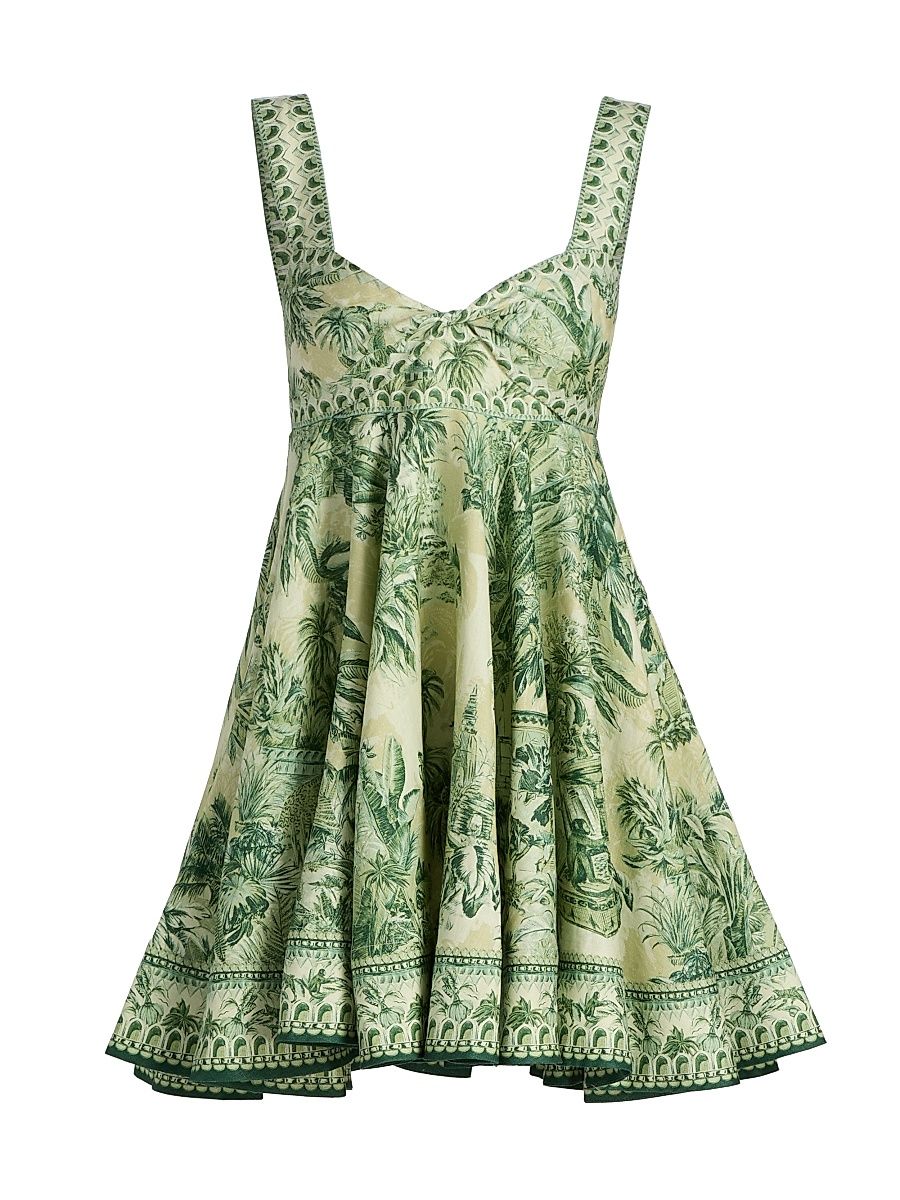Women's Sara Twist Mini Sundress - Green - Size 0