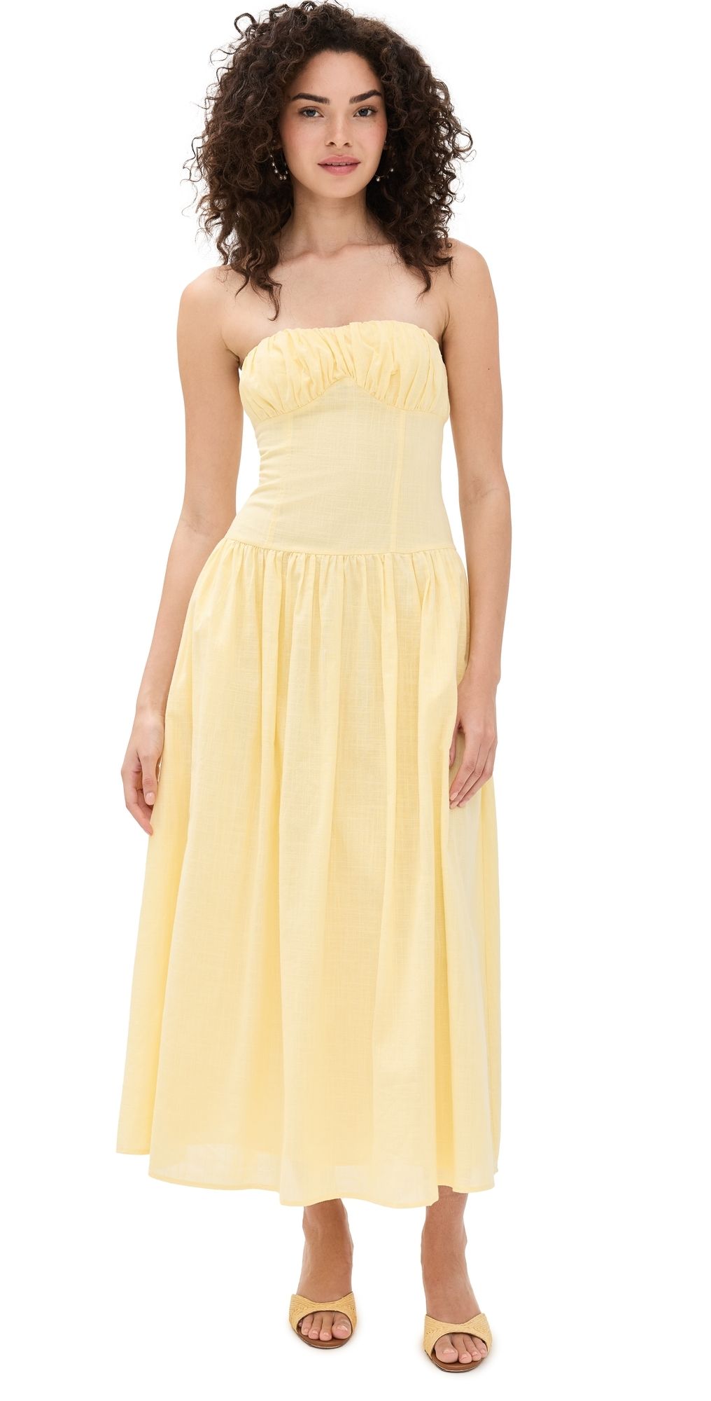 Seven Wonders Poppy Midi Dress Lemon XL