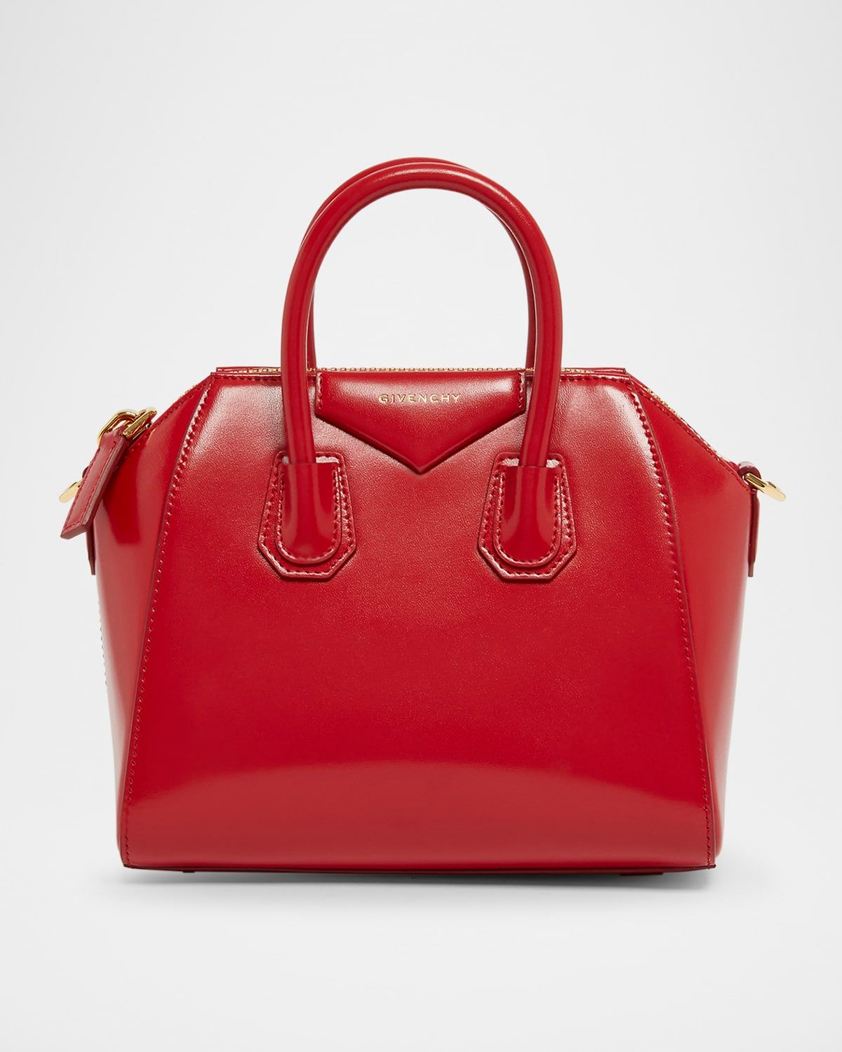 Antigona Mini Top-Handle Bag in Patent Leather