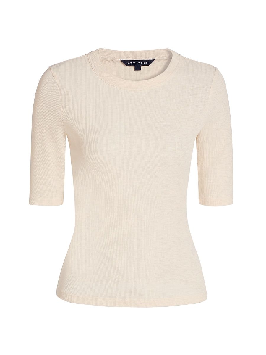 Women's Auclair Ribbed Top - Ecru - Size XL