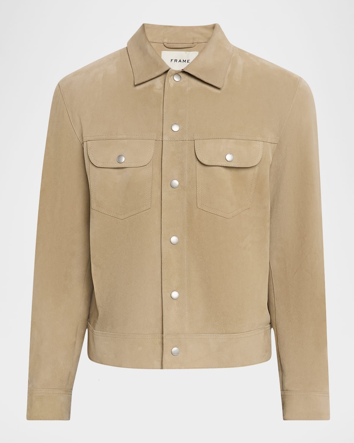 Men & apos;s Suede Trucker Jacket