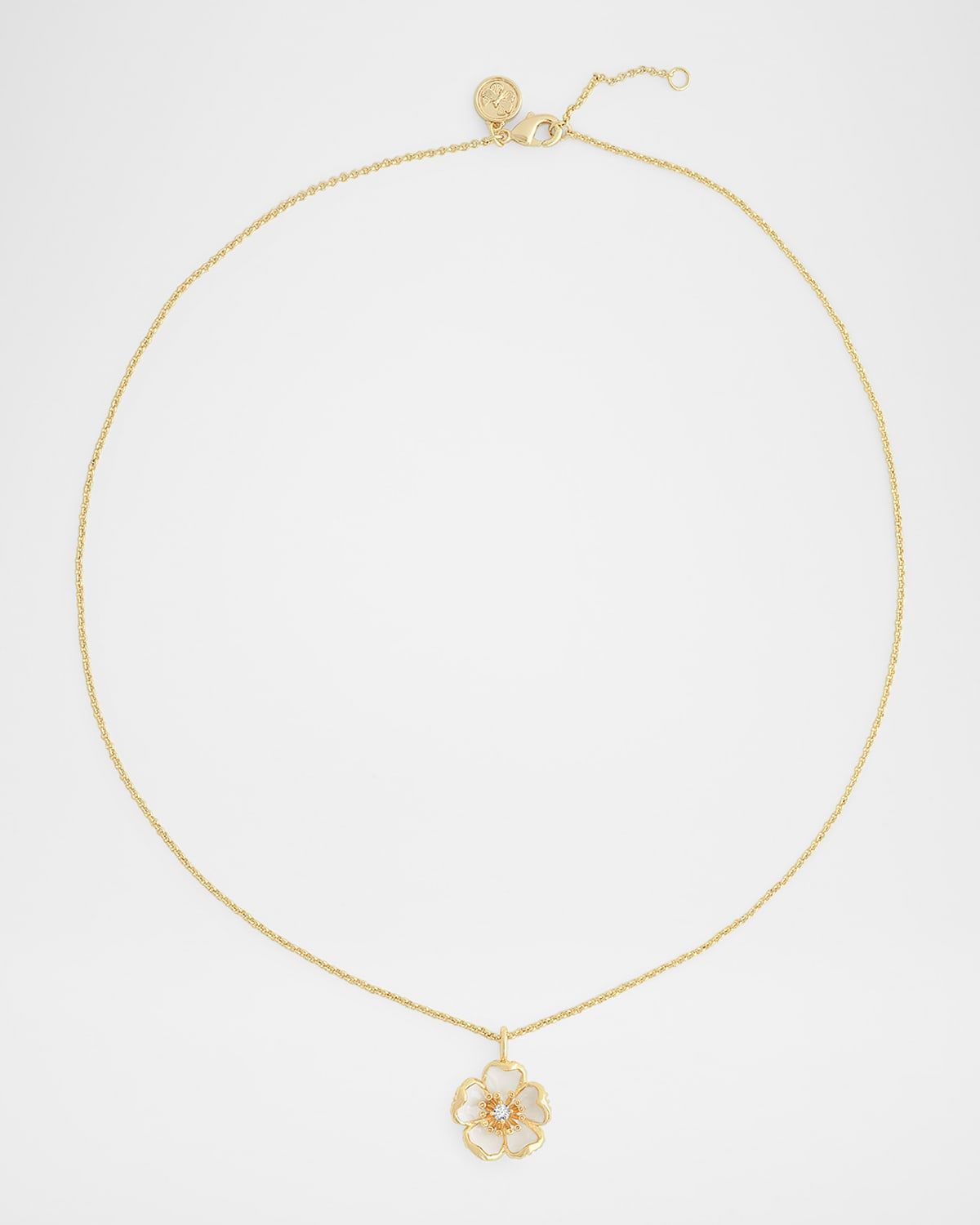 Wildflowers Enameled Pendant Necklace