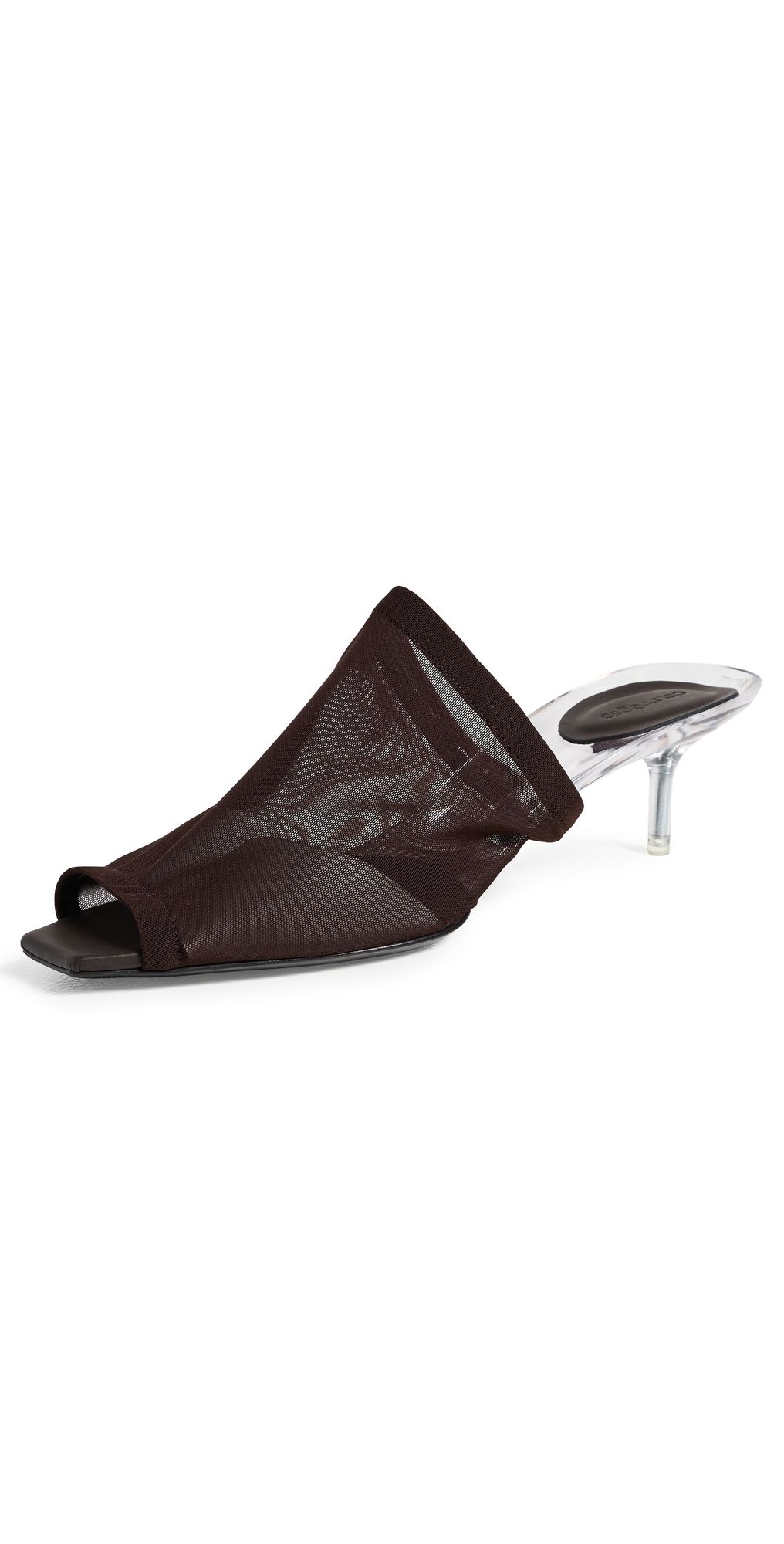 Courrèges Mesh Mules Chocolate 36