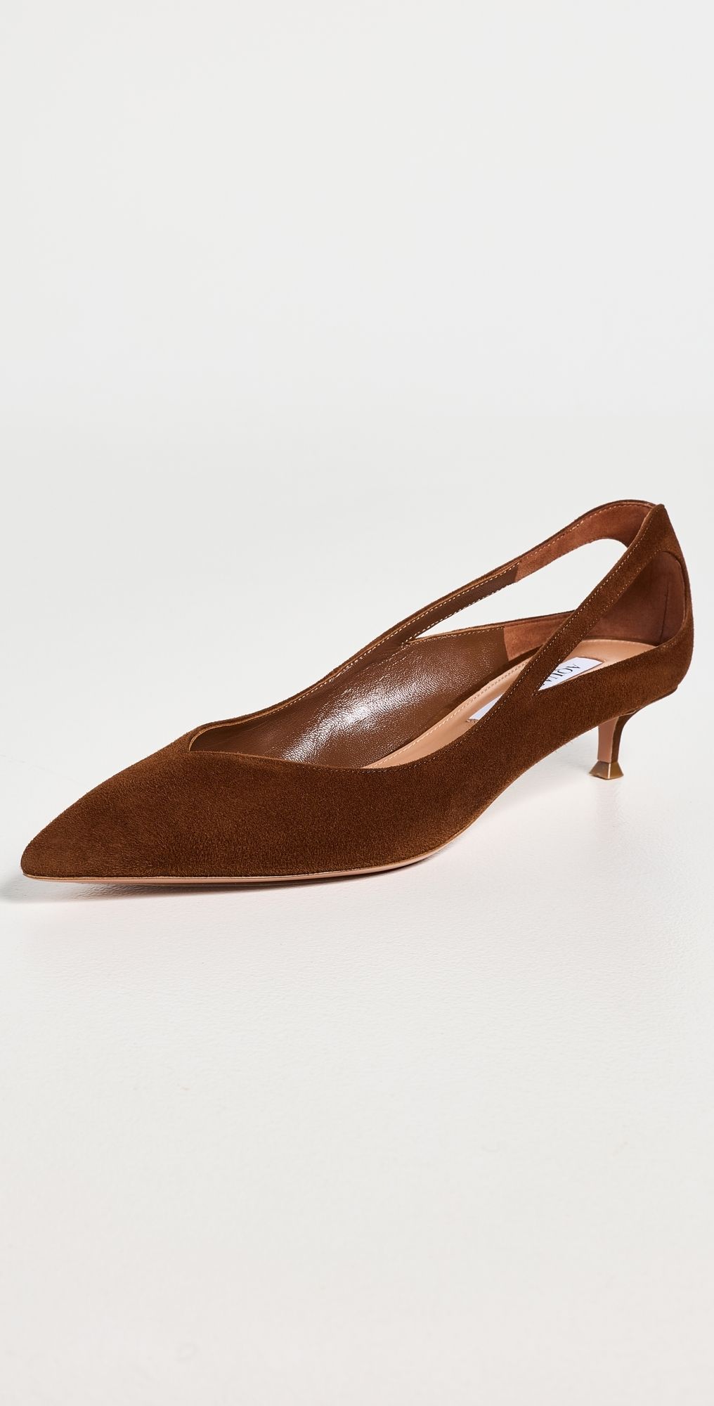 Aquazzura Sheeva Pumps 30mm Walnut 37