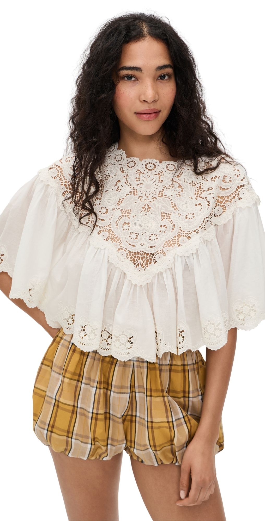 Sea Sofia Embroidery Top Cream XL