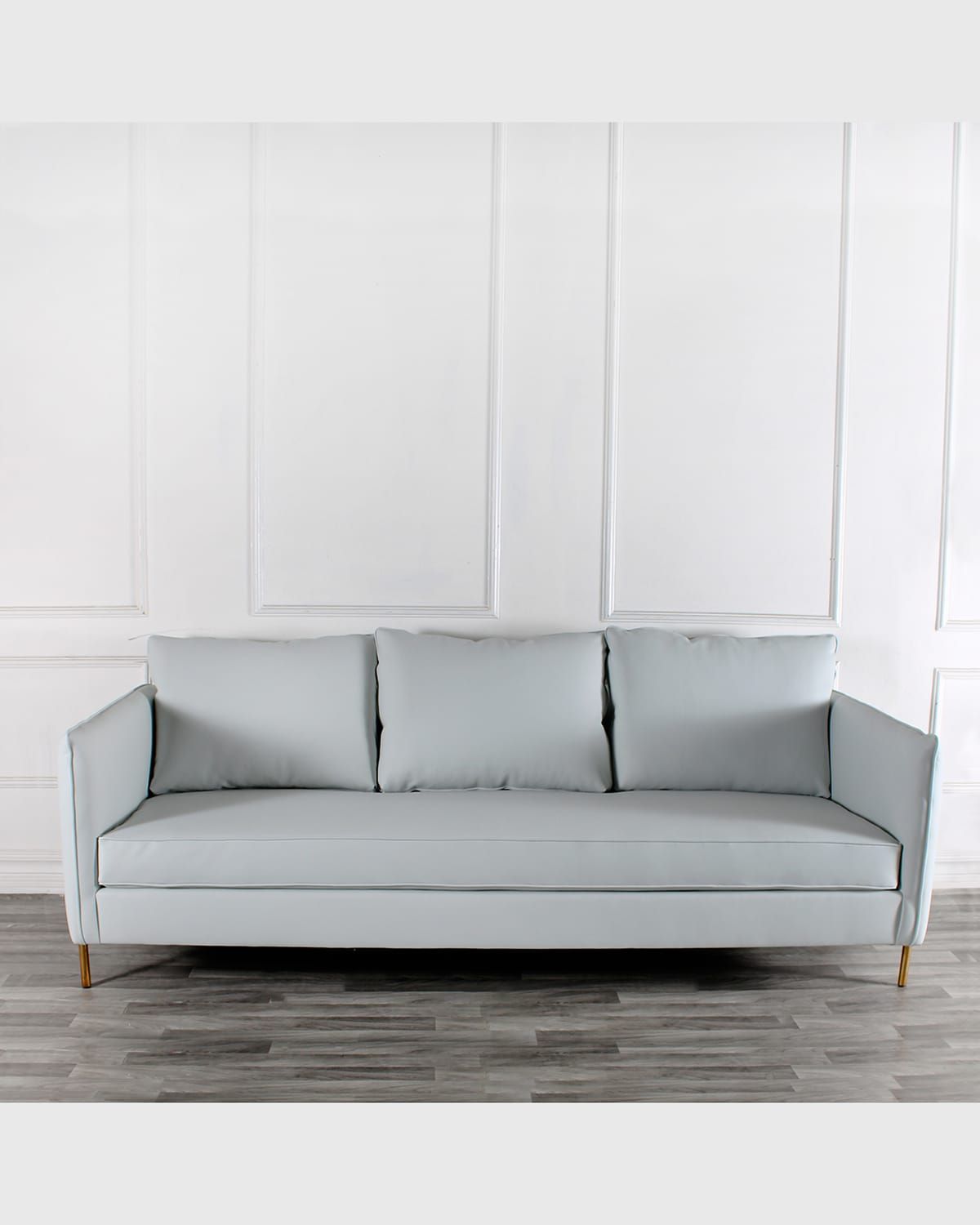 Emma Vegan Leather Sofa, 96"