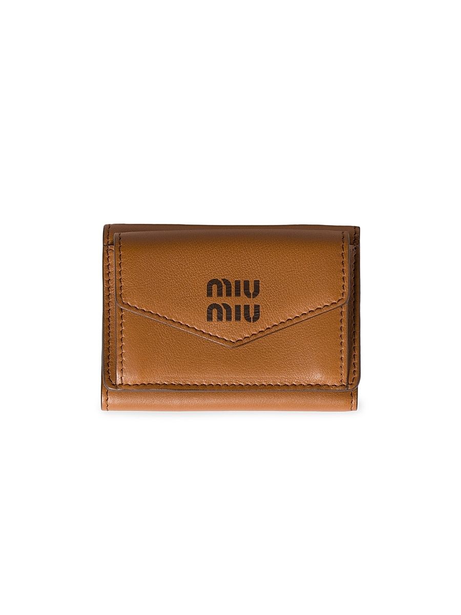 Women's Small Leather Wallet - Brown