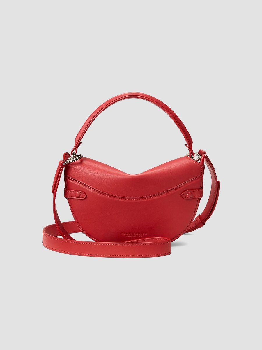 Ralph Lauren Collection Women's Mini Leather Crossbody Bag - Hot Pepper