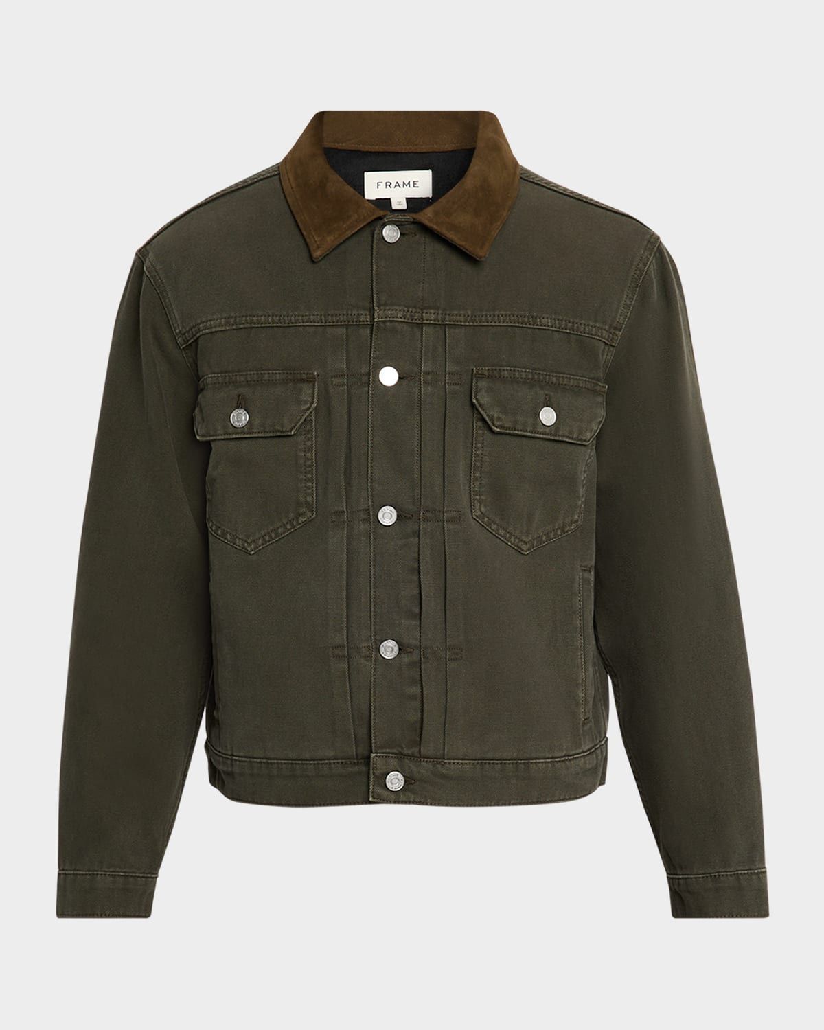Men & apos;s Canvas Trucker Jacket
