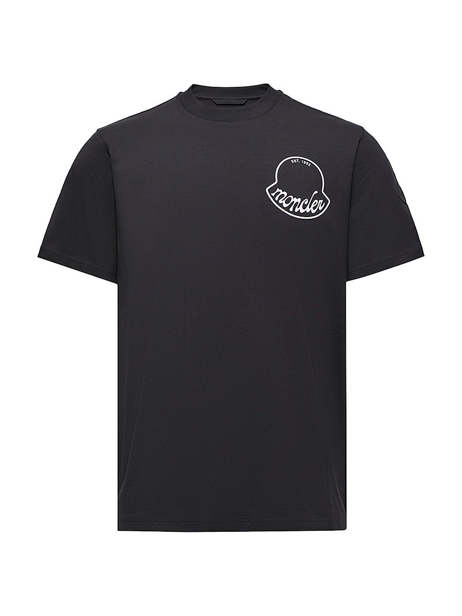 Men's Crew-Neck T-Shirt in Cotton - Black - Size XXXL
