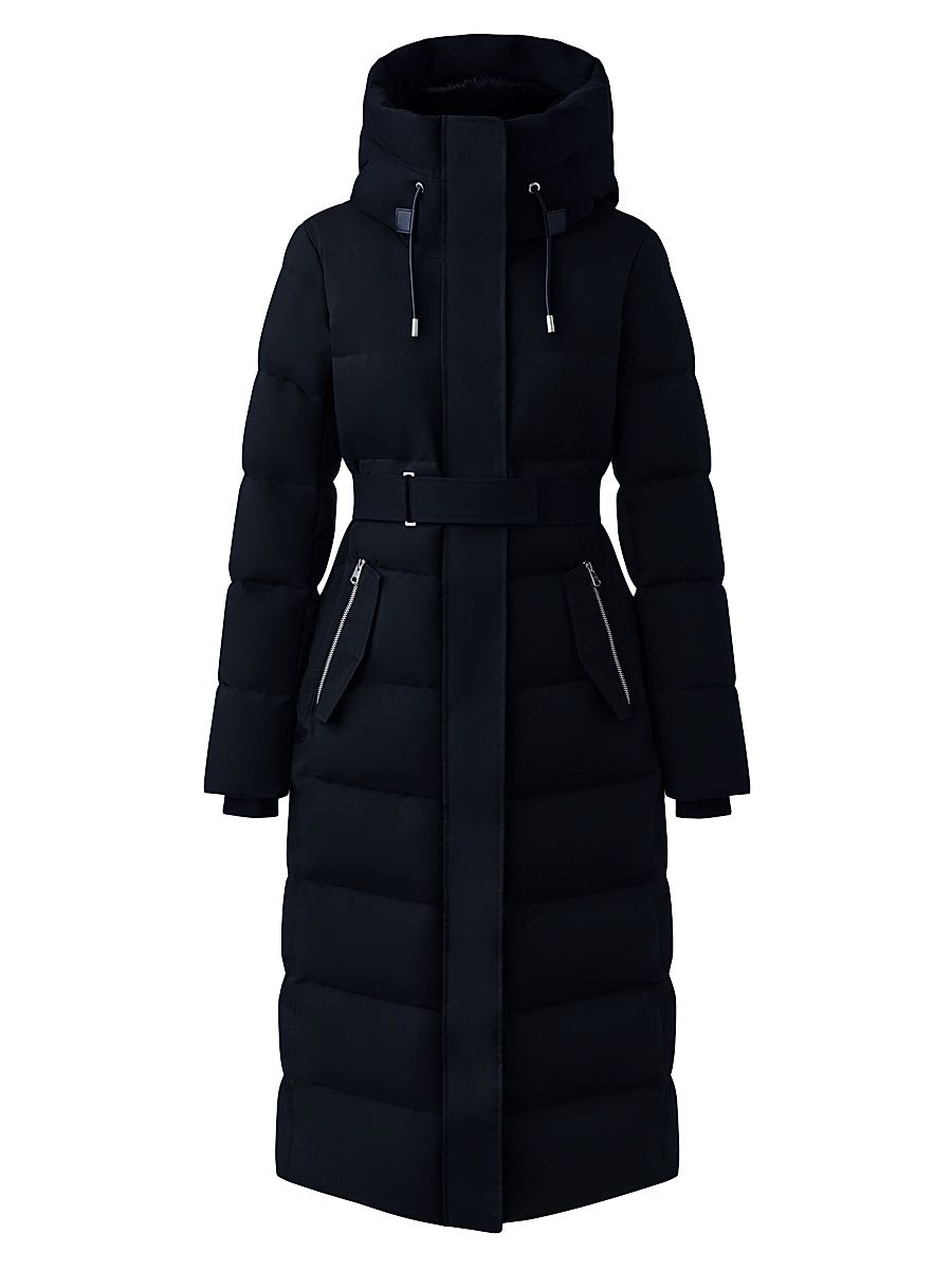 Women's Shyla Down Puffer Coat - Black - Size XS