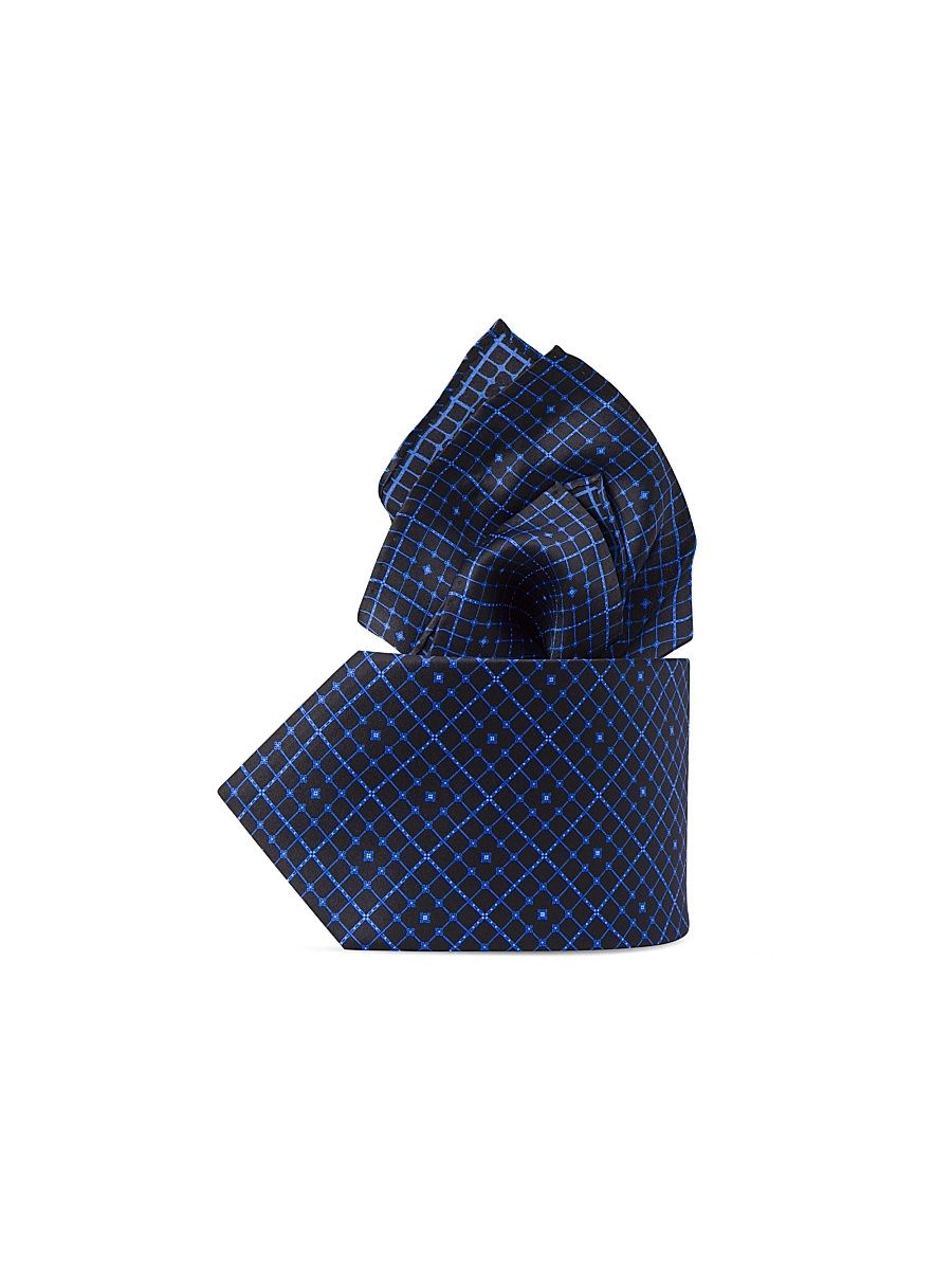 Men's Luxury Silk Tie Set - Blue