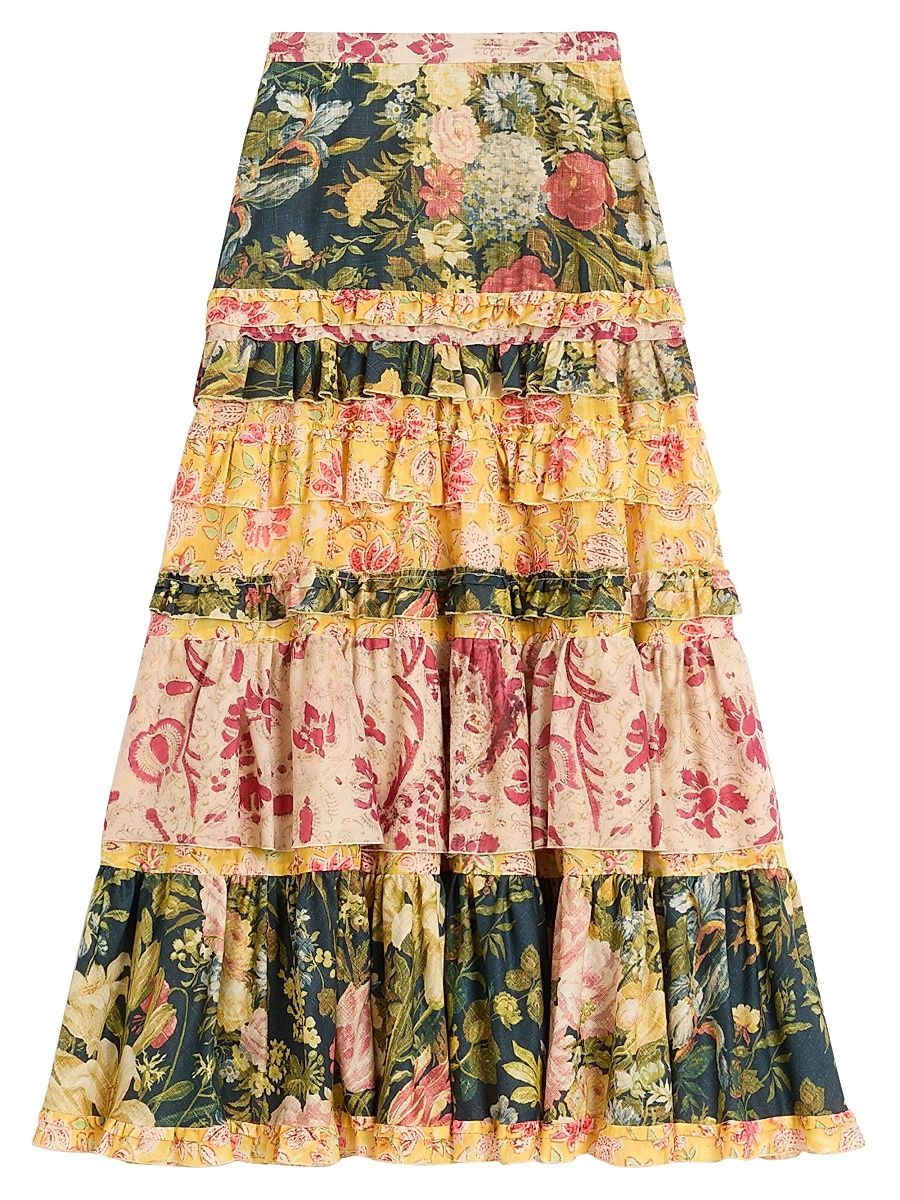 Women's Skirt in Mussola Apres L'Hiver Macro Fiore - Size 2