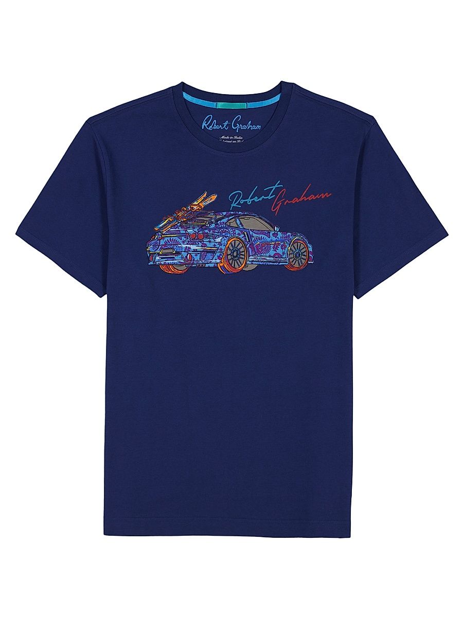 Men's Road Trip Graphic T-Shirt - Navy - Size XL