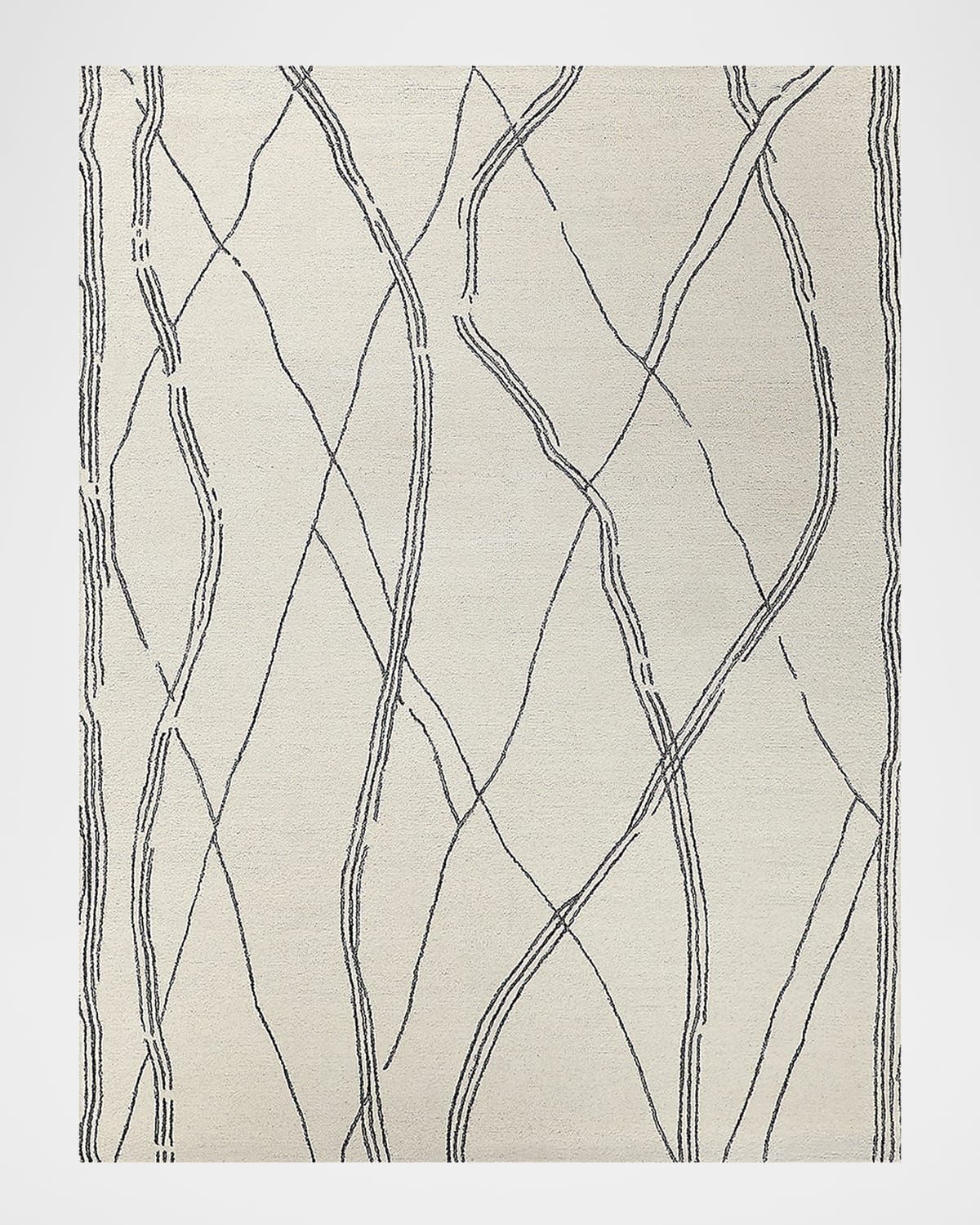 Tangiers Hand-Tufted Ivory/Black Rug