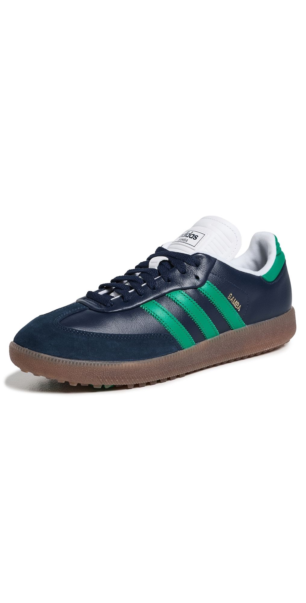Adidas Golf Samba Spikeless Golf Shoes Night Indigo/Court Green/White 10