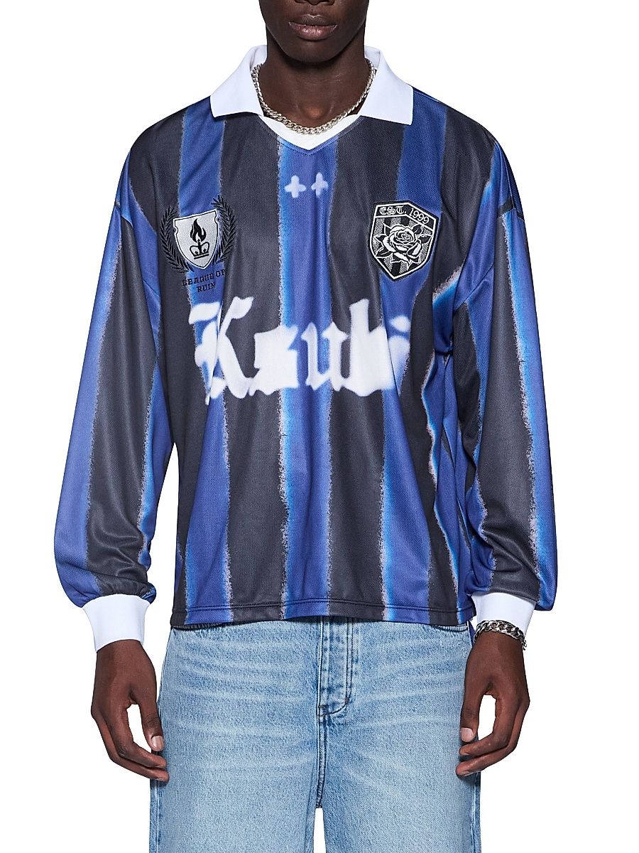 Men's Future Memory Offside Striped Mesh Long-Sleeve T-Shirt - Assorted - Size XXL