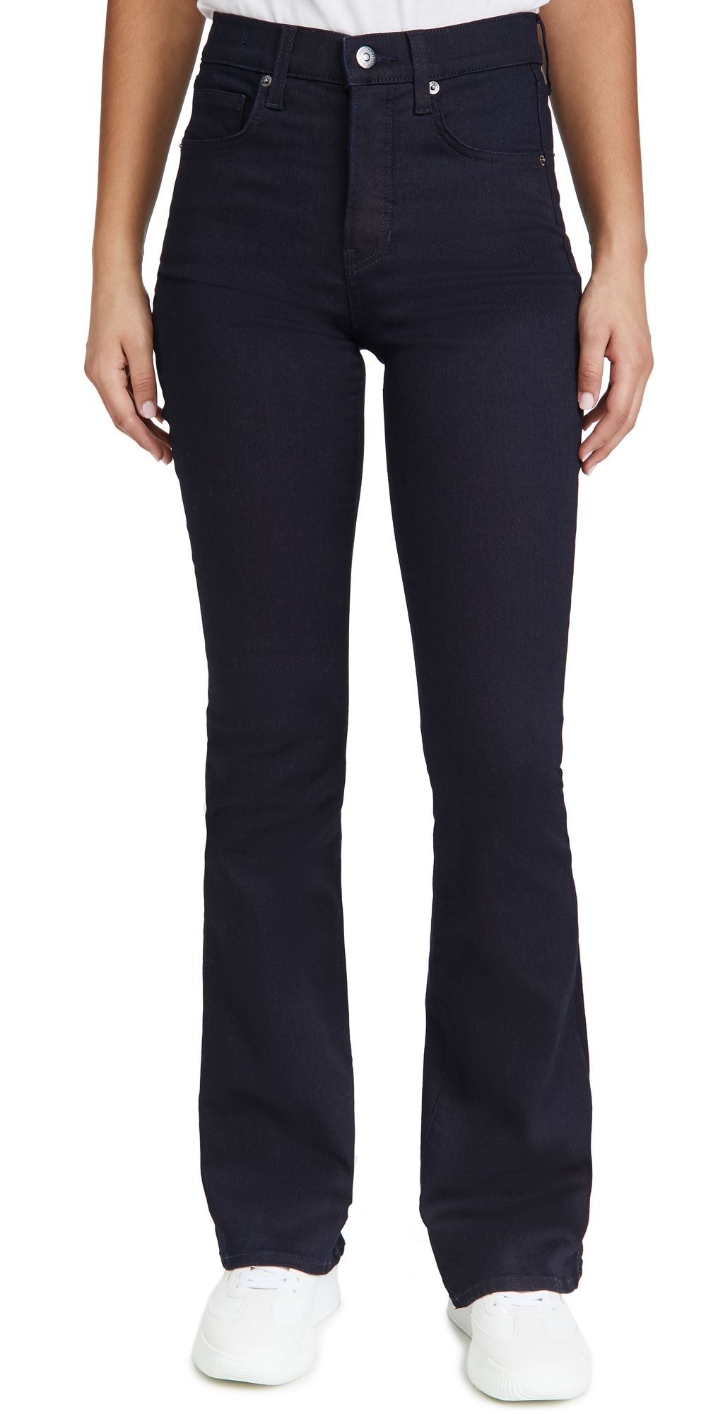 Veronica Beard Jean Beverly High Rise Skinny Flare Jeans Indigo 24