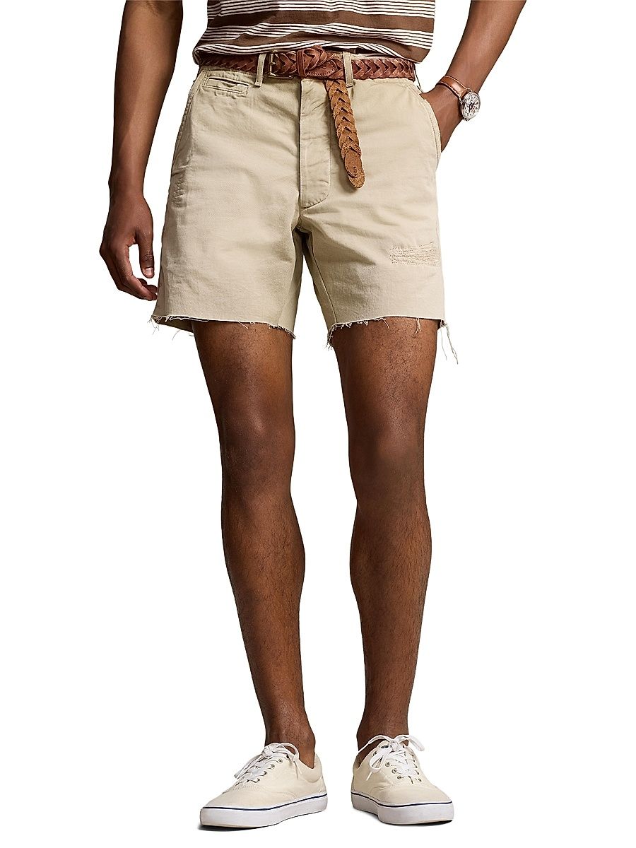 Men's Willard Twill Cut-Off Flat-Front Shorts - Haywell - Size 40