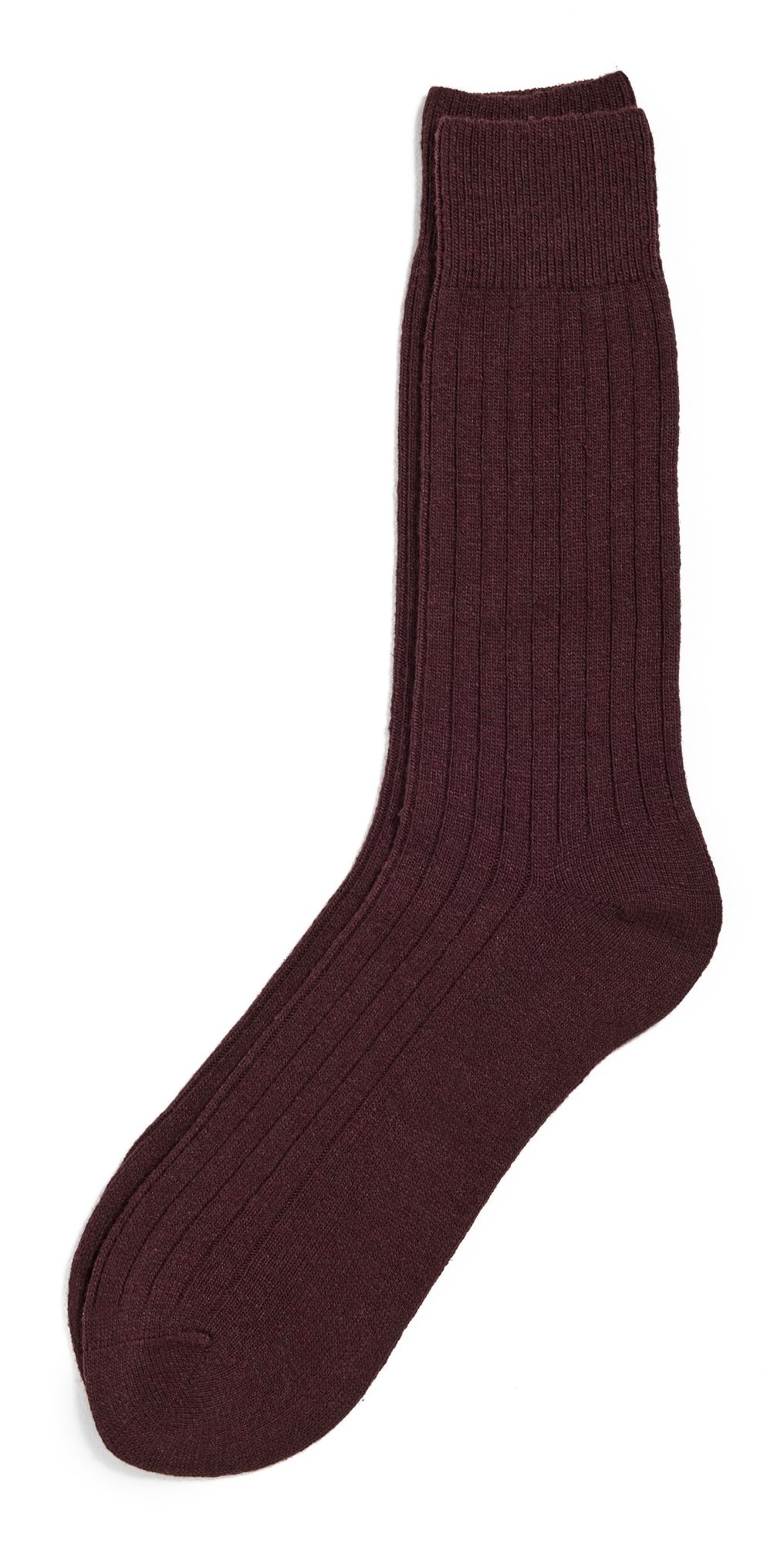 NN07 Wool Cashmere Rib Socks Demitasse One Size