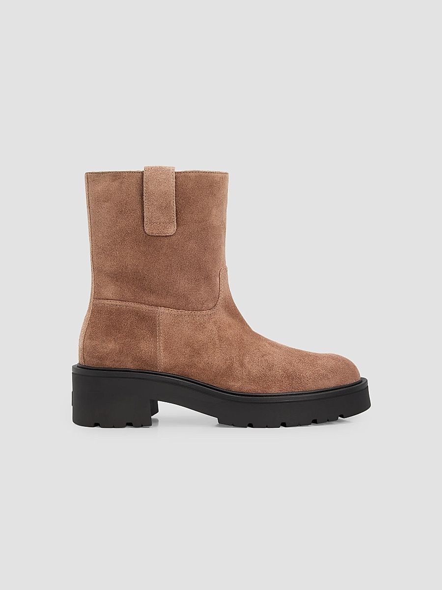 Women's Ren Suede Lug Sole Booties - Cigar - Size 12