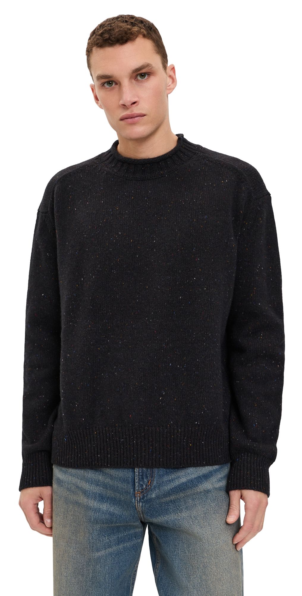 Aaron Levine Merino Rollneck Sweater Espresso L