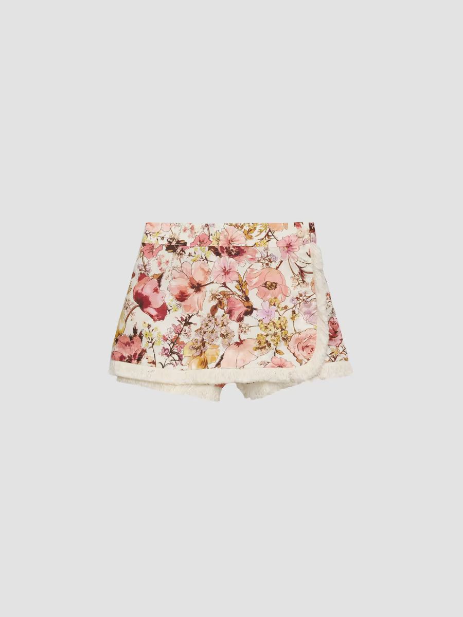 Zimmermann Girl's Baby Girl's, Little Girl's & Girl's Fairlight Floral Linen-Cotton Skort - Pink Floral - Size 12