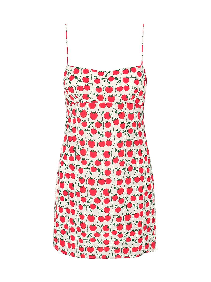 Women's Remington Tomato-Print Minidress - Red White - Size 12