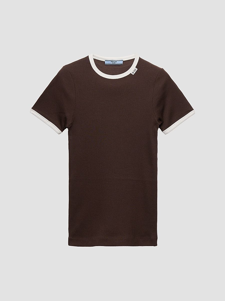 Women's Ribbed Knit Top - Brown - Size 0