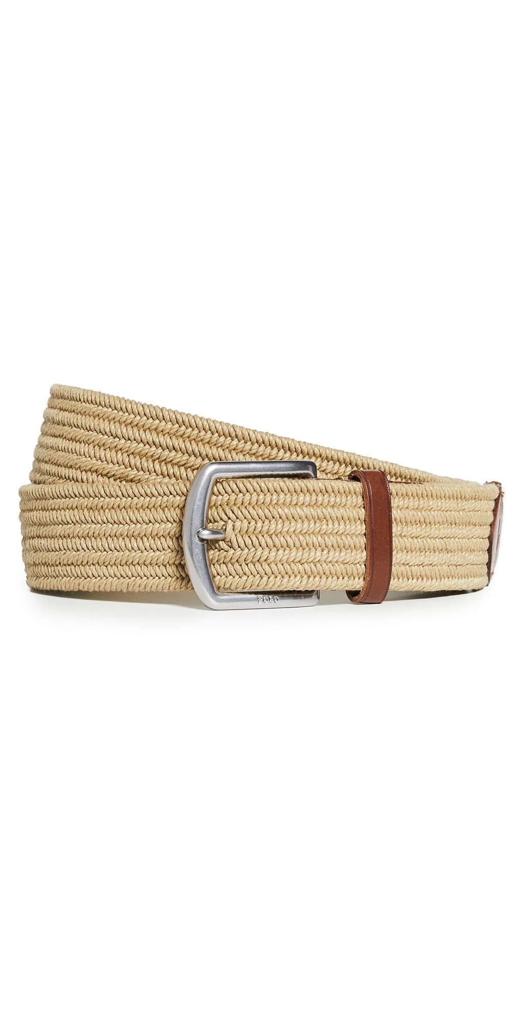 Polo Ralph Lauren 35mm Braid Stretch Belt Brown M