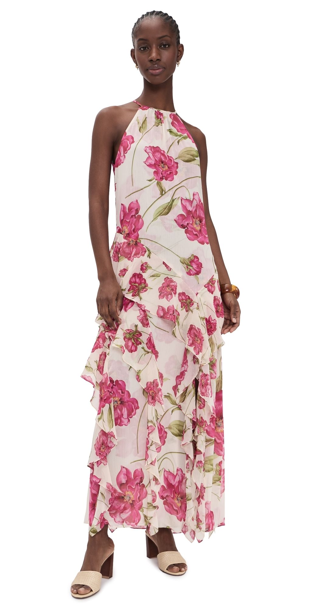 MISA Novah Dress Fuchsia Blooms Mix XXS