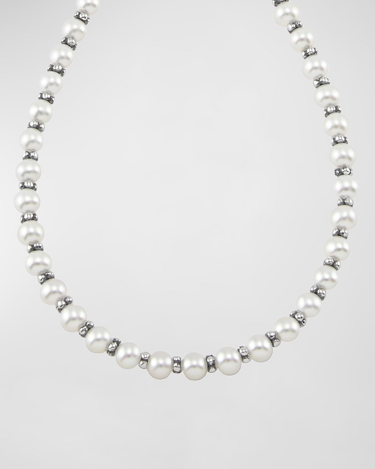 Kinder Sterling Silver & Pearl Necklace