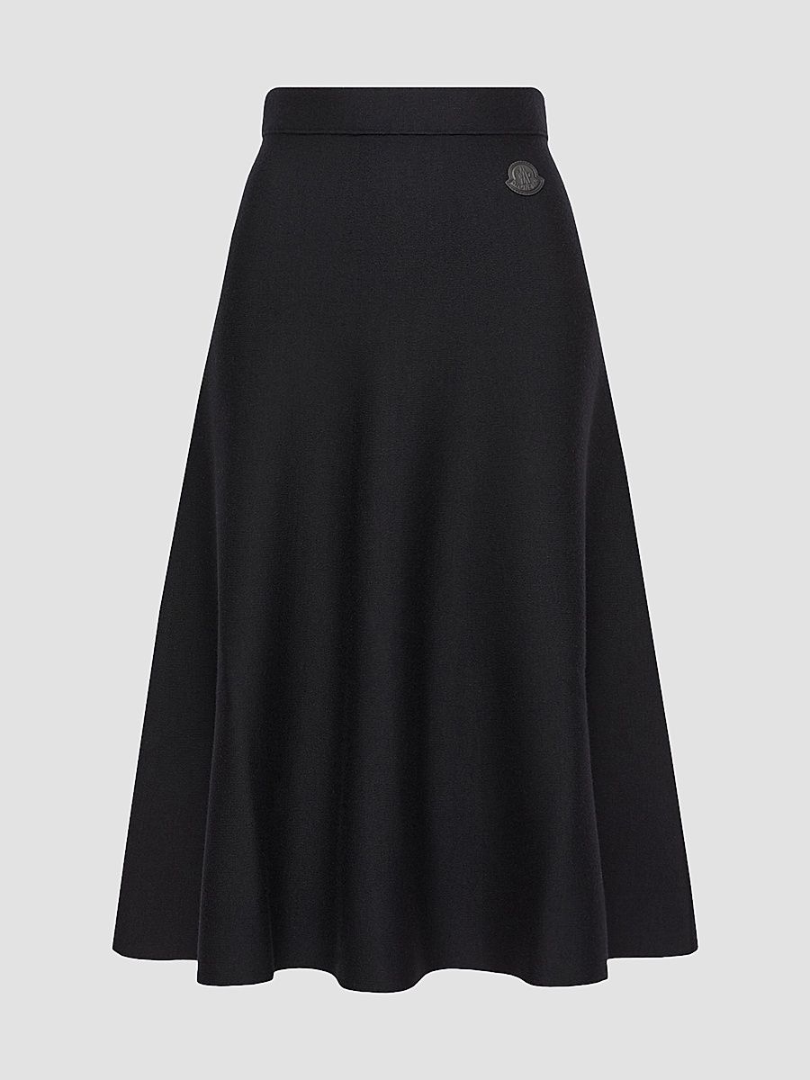 Women's Skirt in Wool Blend - Dark Blue - Size Large