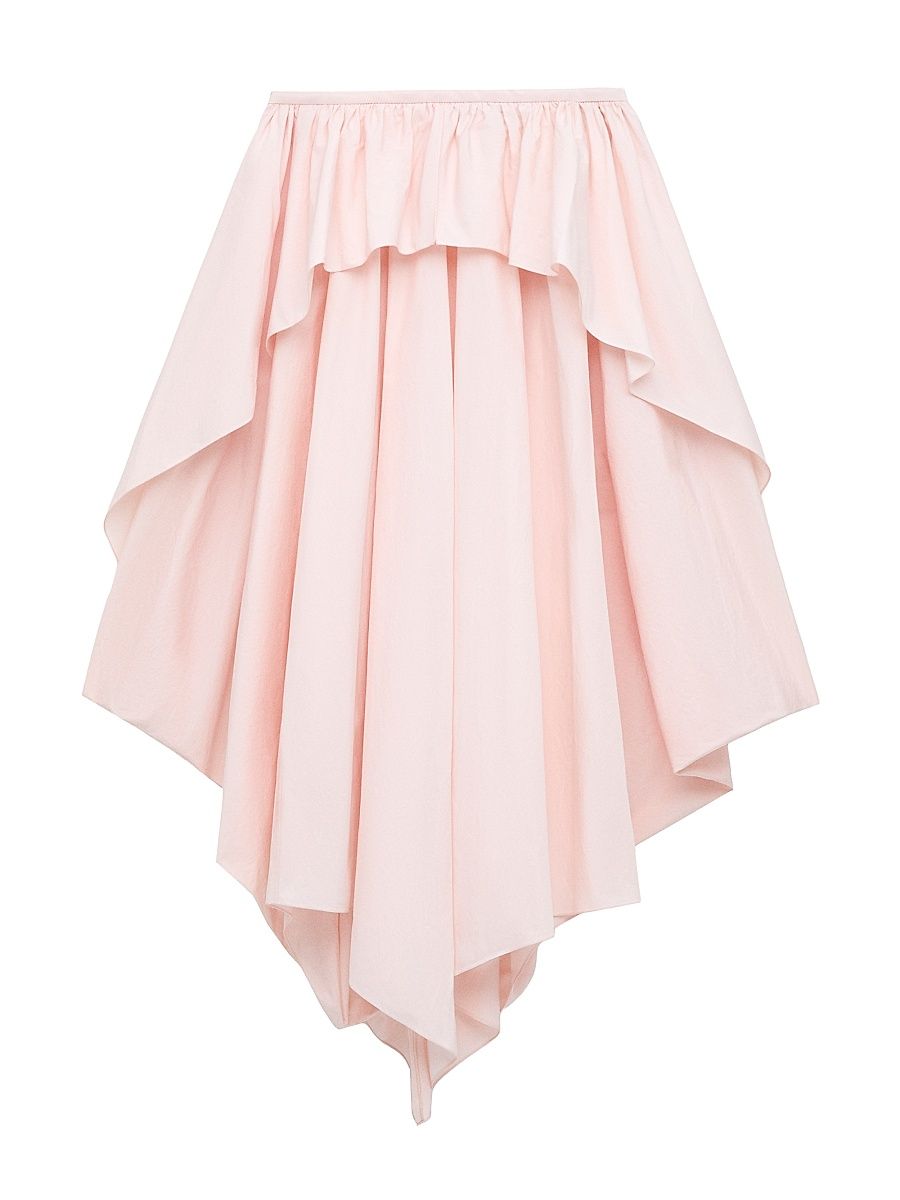 Women's LOEWE x Paula's Ibiza Handkerchief Cotton Skirt - Light Pink - Size 4
