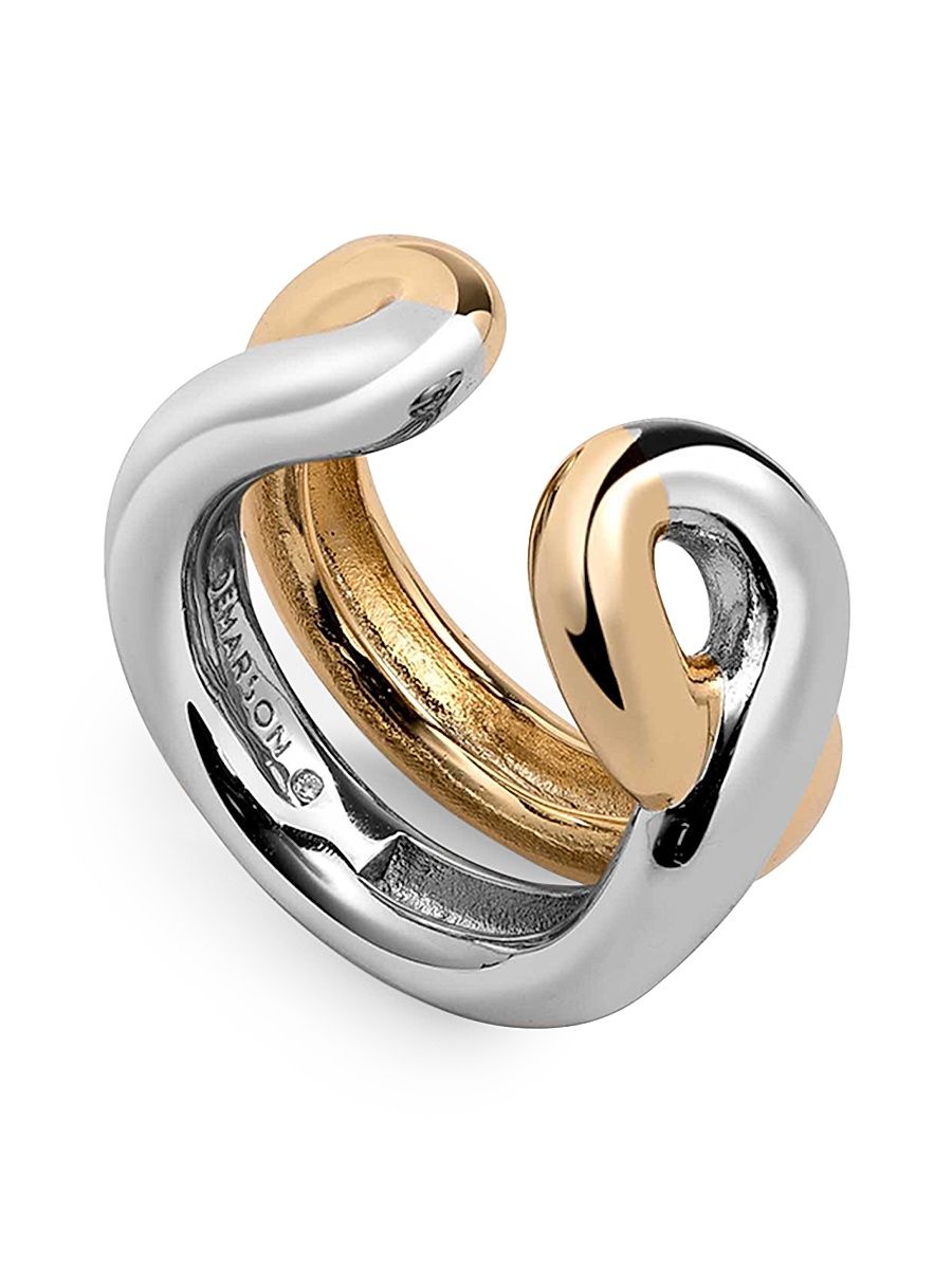 Women's Odell 12K-Gold-Plated Two-Tone Ring - Gold - Size 7
