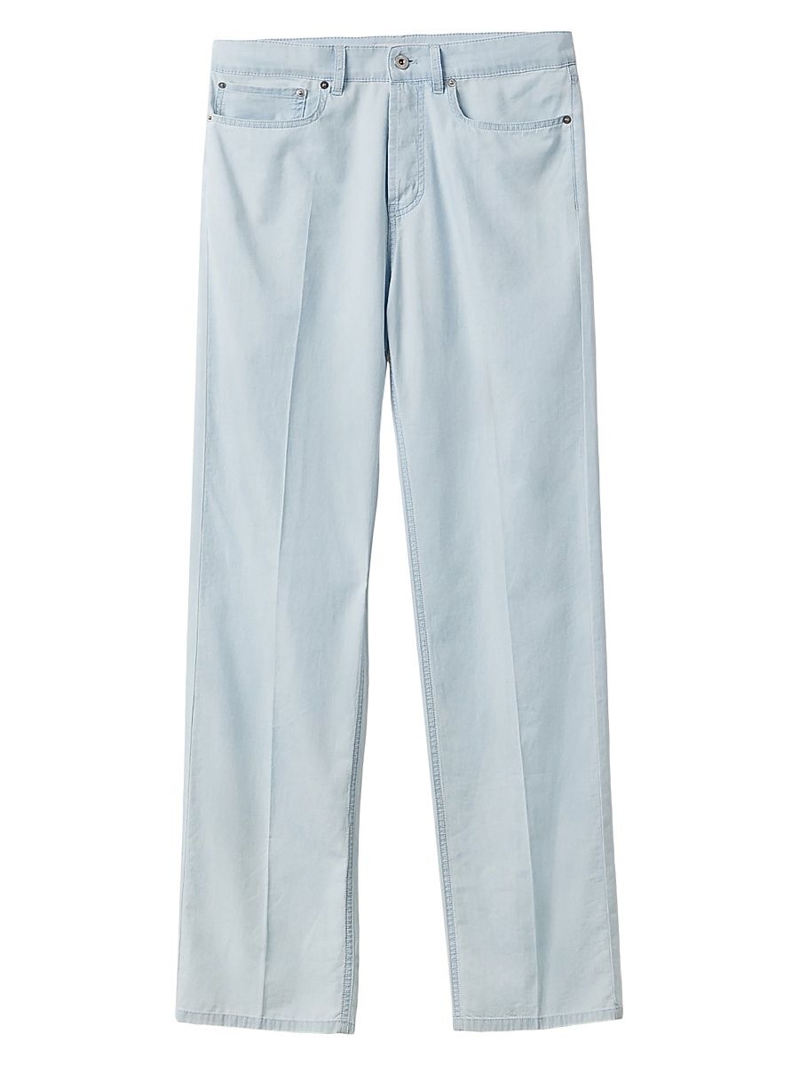 Women's Five-Pocket Chambray Denim Jeans - Blue - Size 28