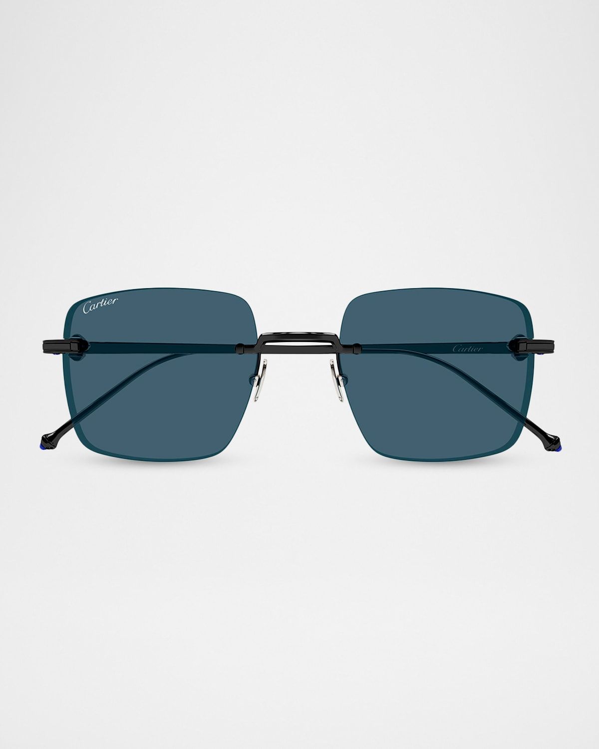 Men & apos;s CT0403S-004 Titanium Rectangle Sunglasses