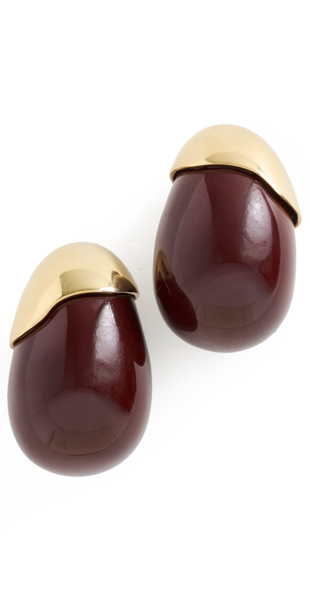 Lizzie Fortunato Toro Earrings In Aubergine Brown One Size