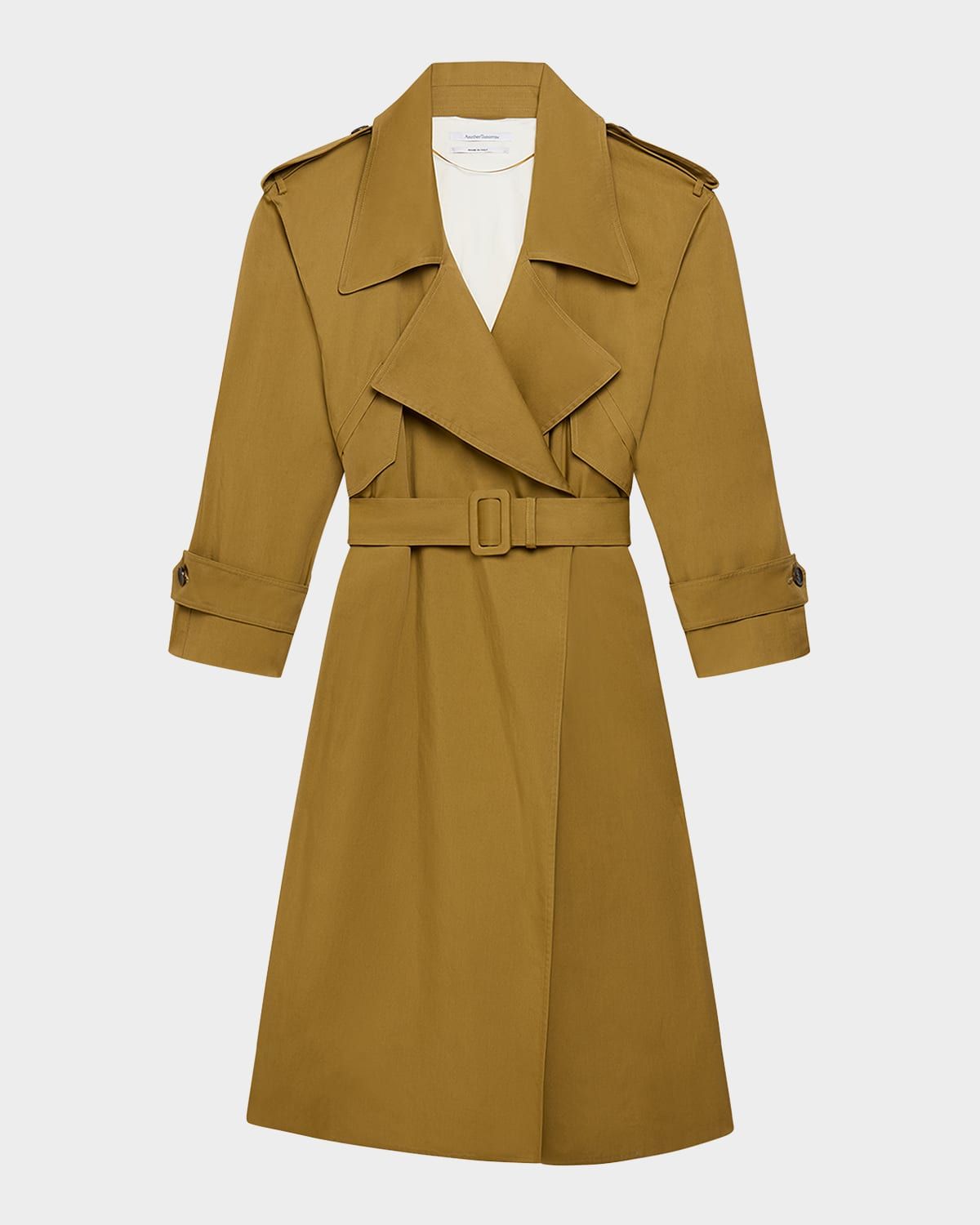 Belted Soft Long Trench Coat
