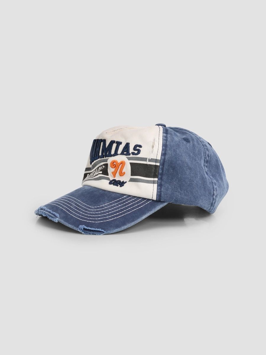Nahmias Men's Coastal Sport Baseball Cap - Thrashed Navy
