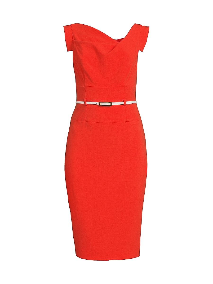Women's Jackie O Sheath Dress - Burnt Rose - Size 10