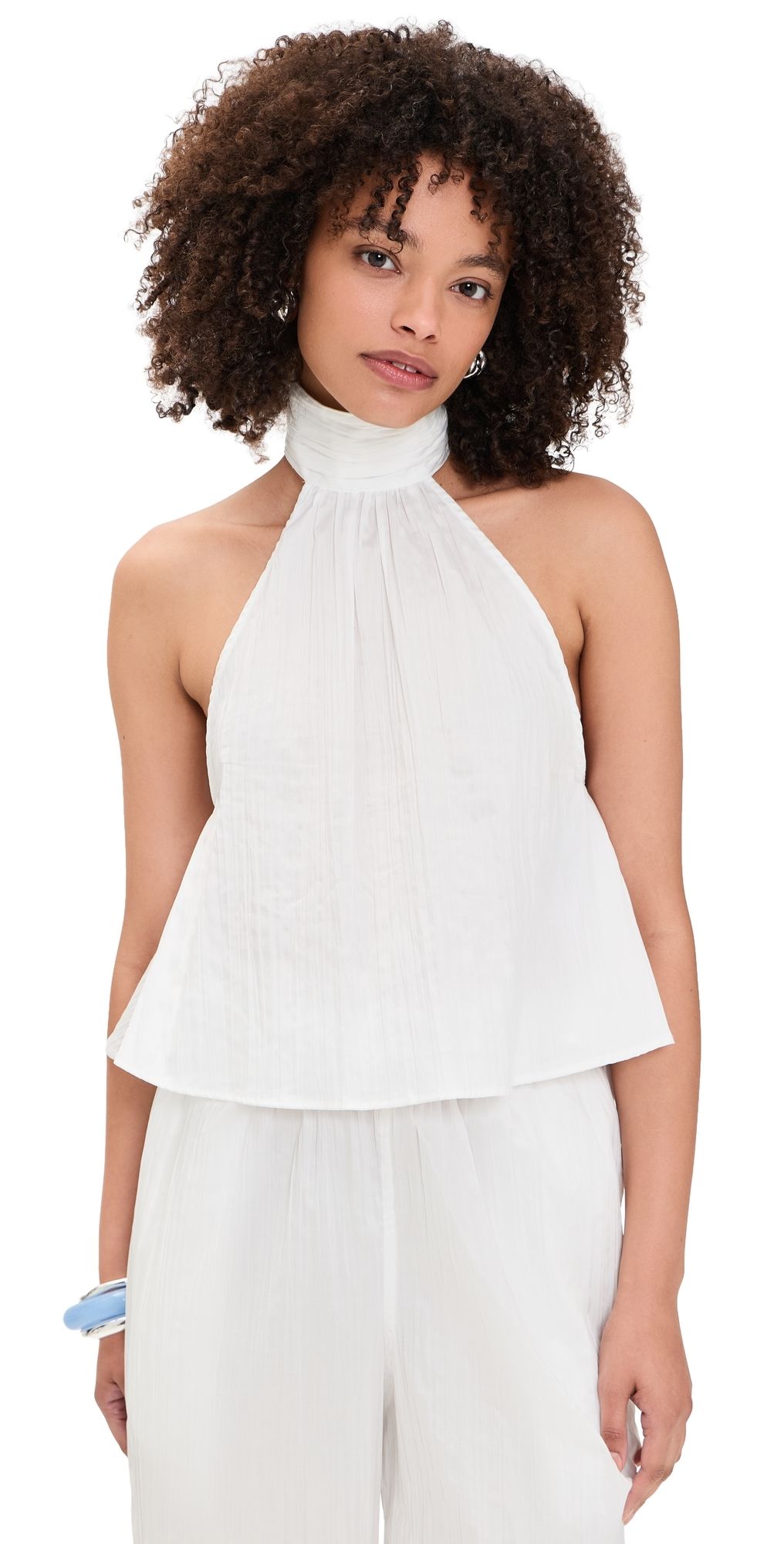 The Line by K Tess Top White S