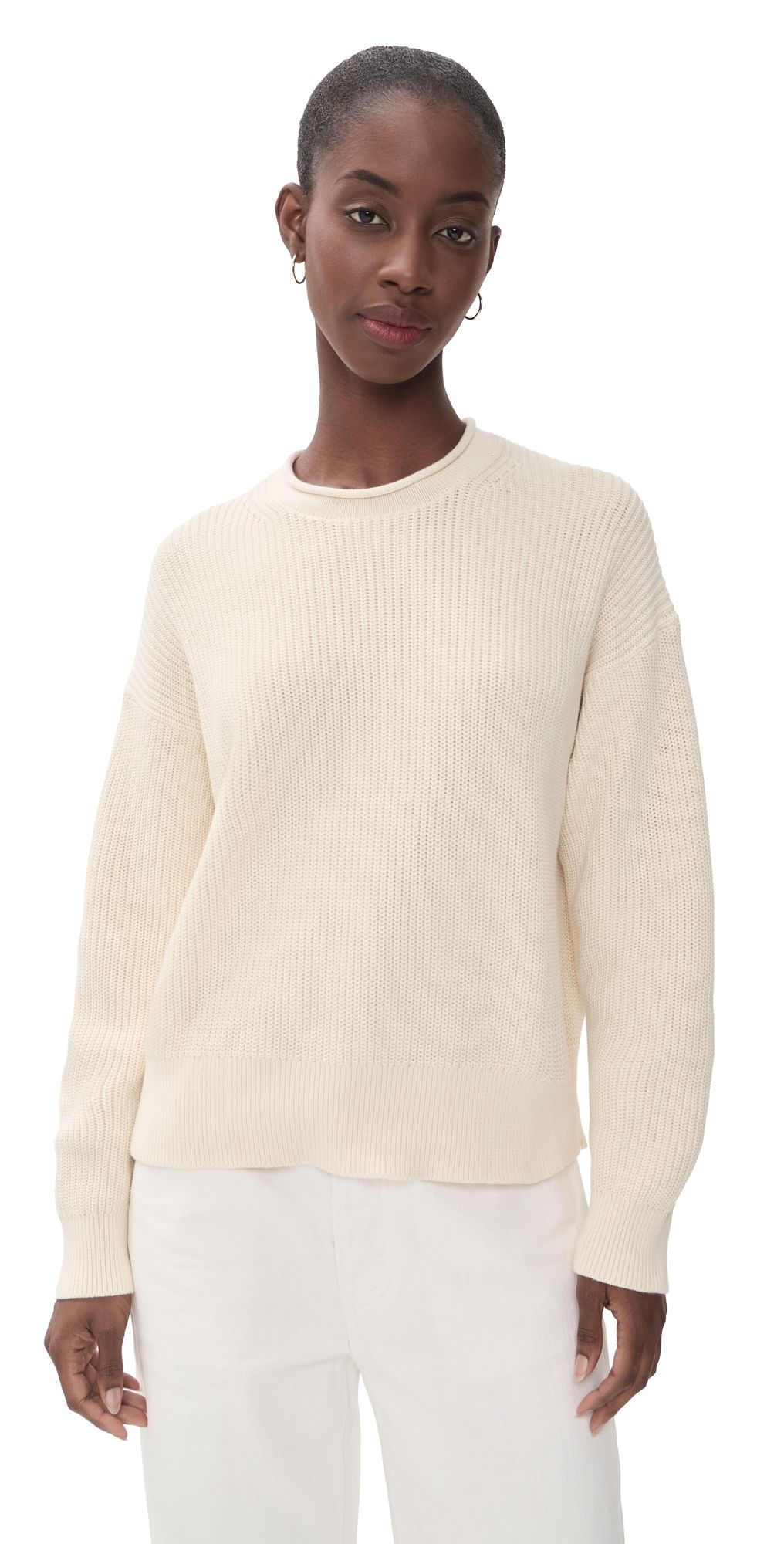 Madewell The Arden Crewneck Sweater Canvas S