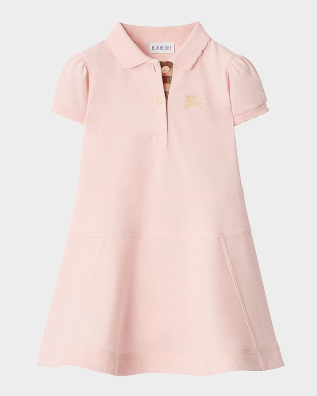 Girl & apos;s Cotton Polo Shirt Dress, Size 6M-3