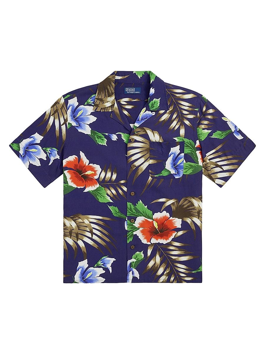 Men's Classic Fit Tropical Camp Shirt - Canopy Floral - Size XL