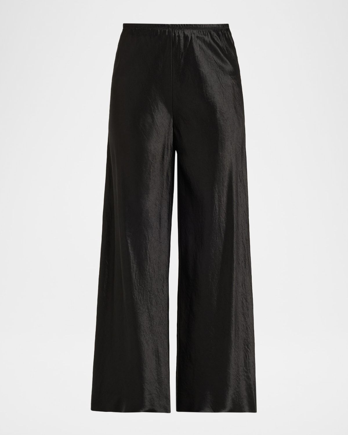 Bias-Cut Satin Trousers