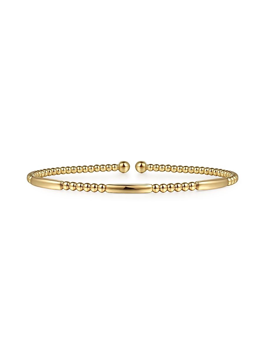 Women's Bujukan Bar 14K Yellow Gold Cuff Bracelet - Yellow Gold